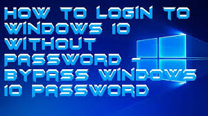 how to login to windows 10 without password