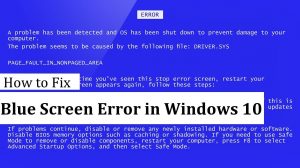 how to fix blue screen of death