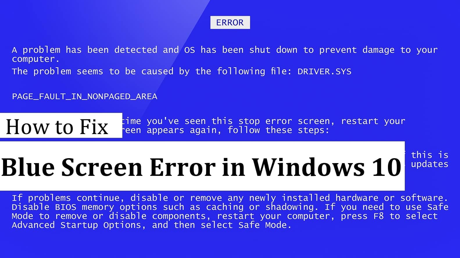 Blue Screen Error in Windows 7 | Windows 7 | Blue Screen Error | Blue Screen Error in Windows 7