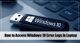 how to see error log in windows 10